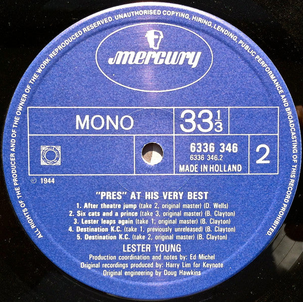 Lester Young - "Pres" At His Very Best