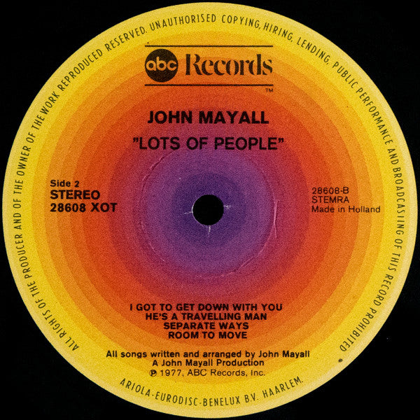 John Mayall -Lots Of People