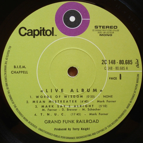 Grand Funk* -Live Album