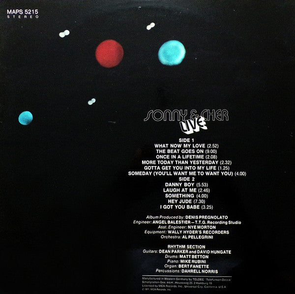 Sonny &amp; Cher - Sonny &amp; Cher Live