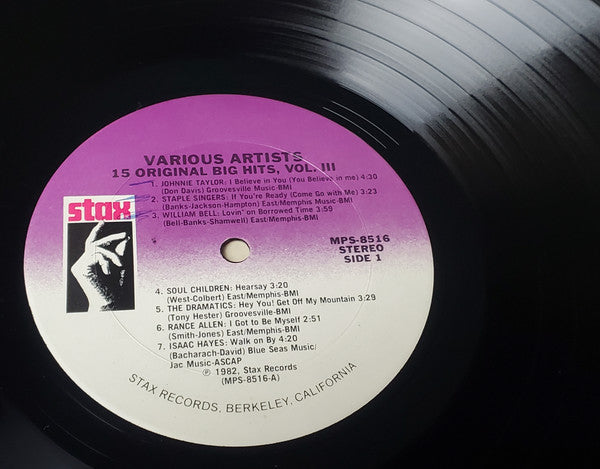 Various - 15 Original Big Hits, Volume 3