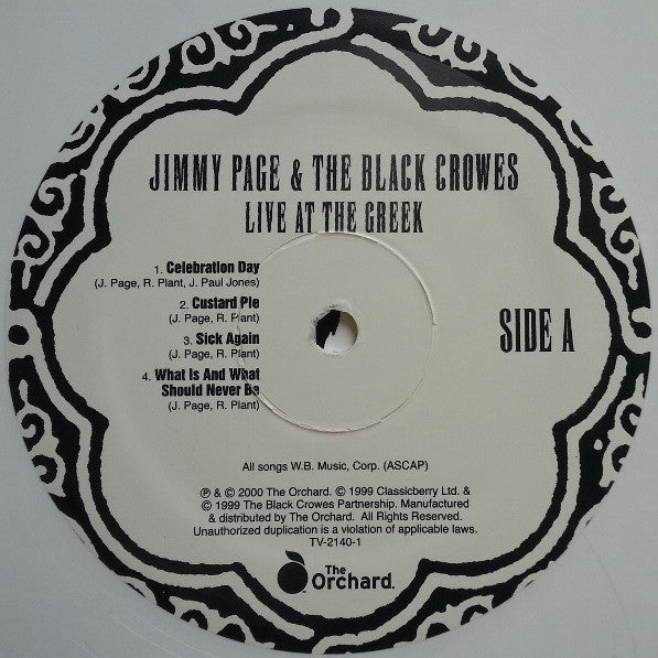 Jimmy Page & The Black Crowes -Live At The Greek