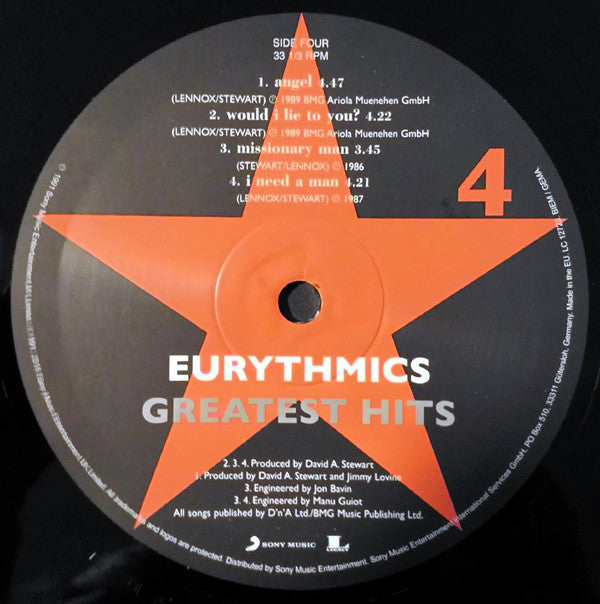 Eurythmics -Greatest Hits