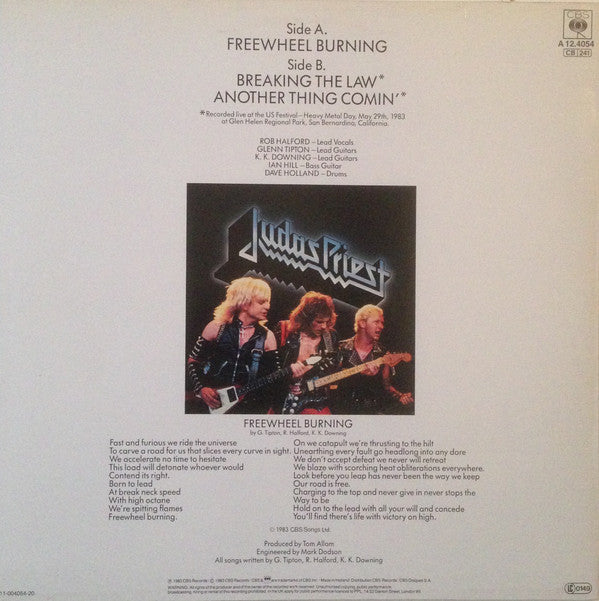 Judas Priest -Freewheel Burning