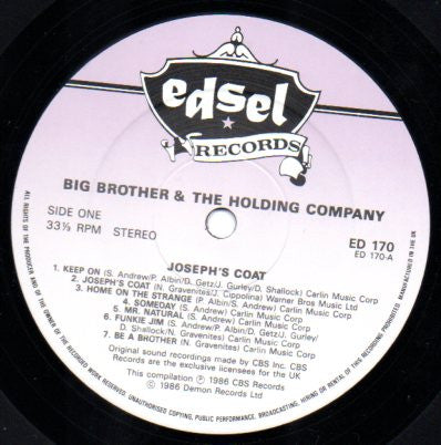 Big Brother & The Holding Co.* -Joseph's Coat