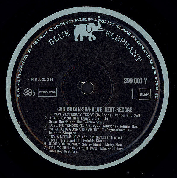 Various -Caribbean - Ska - Blue Beat - Reggae