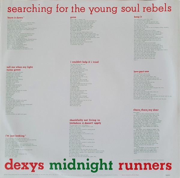 Dexys Midnight Runners -Searching For The Young Soul Rebels