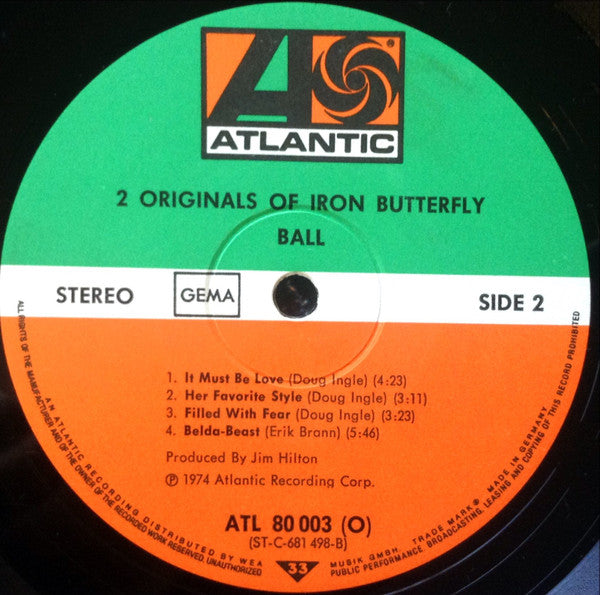 Iron Butterfly -2 Originals Of Iron Butterfly