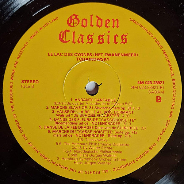 Tchaikowsky* - Le Lac Des Cygnes - Het Zwanenmeer