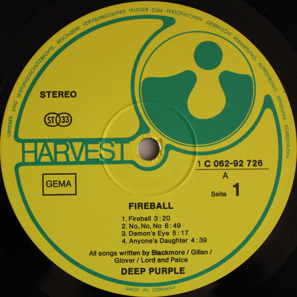 Deep Purple -Fireball