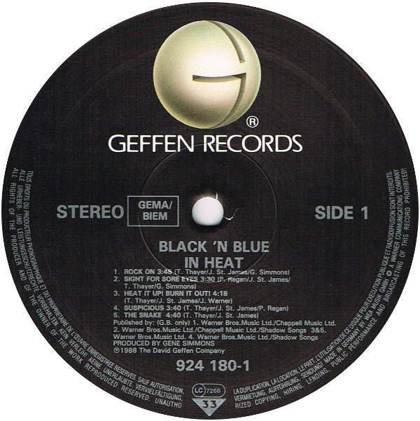 Black 'N Blue -In Heat