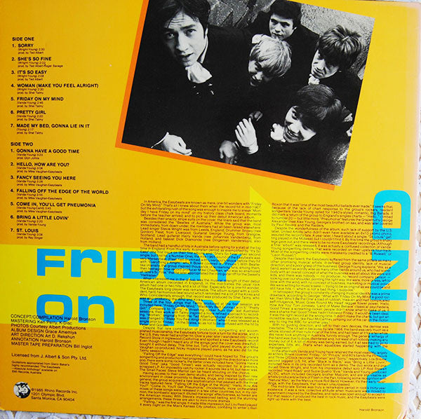 The Easybeats -Best Of The Easybeats (Featuring Friday On My Mind)