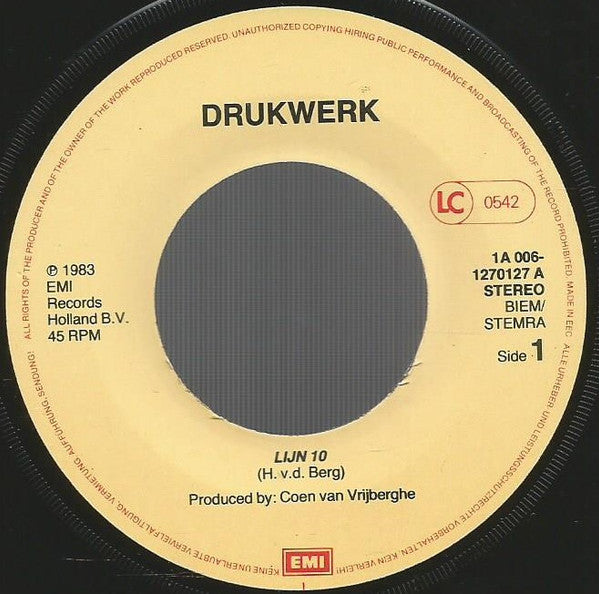 Drukwerk -Lijn 10 / Je Kunt Me Wel Raken