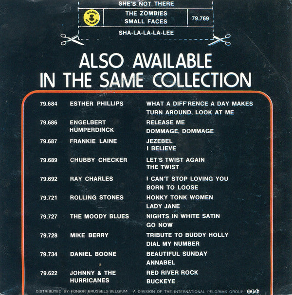 The Zombies / Small Faces -She's Not There / Sha La-La-La-Lee