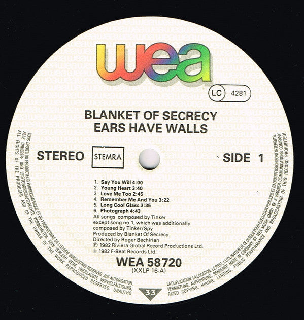 Blanket Of Secrecy - Ears Have Walls
