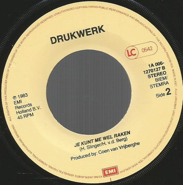 Drukwerk -Lijn 10 / Je Kunt Me Wel Raken