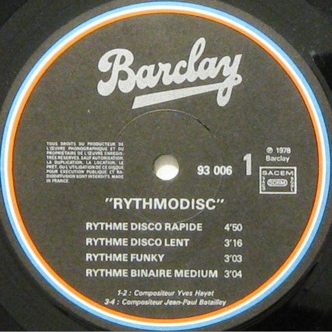 Jean-Paul Batailley -Rythmodisc Vol.1