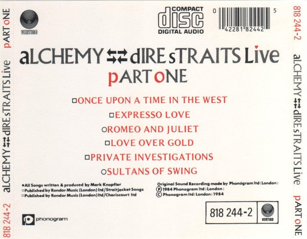 Dire Straits -Alchemy - Dire Straits Live