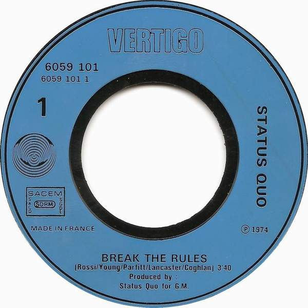 Status Quo -Break The Rules / Lonely Night