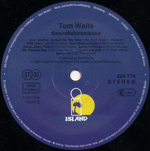 Tom Waits -Swordfishtrombones