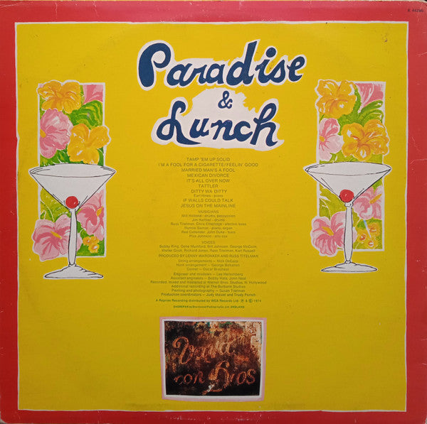 Ry Cooder -Paradise And Lunch
