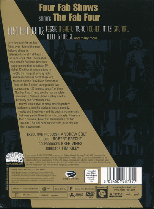 The Beatles -The Four Complete Historic Ed Sullivan Shows Featuring The Beatles