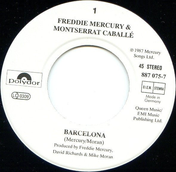 Freddie Mercury & Montserrat Caballé -Barcelona