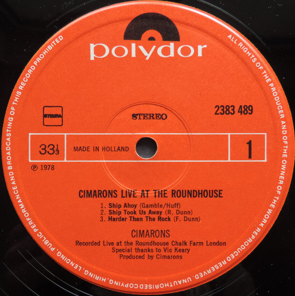 Cimarons* -Live At The Roundhouse