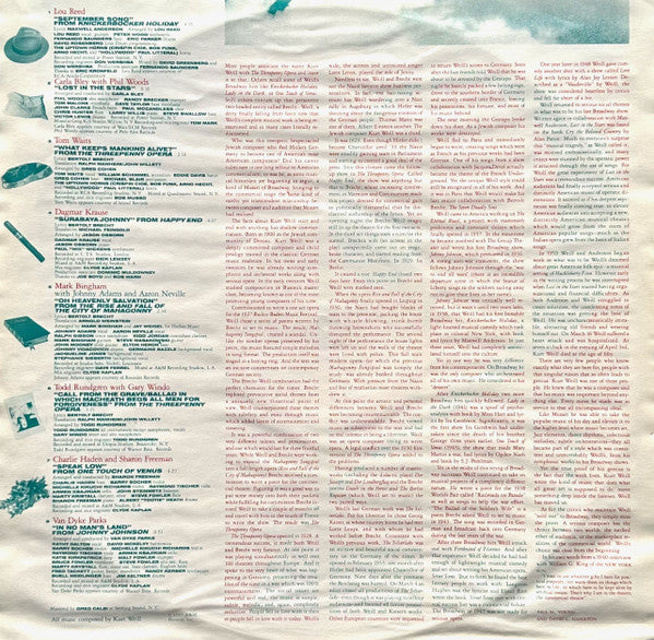 Various -Lost In The Stars (The Music Of Kurt Weill)