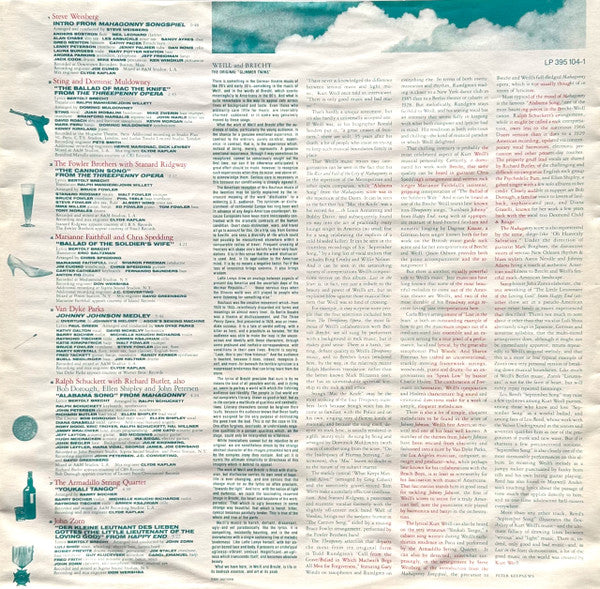 Various -Lost In The Stars (The Music Of Kurt Weill)