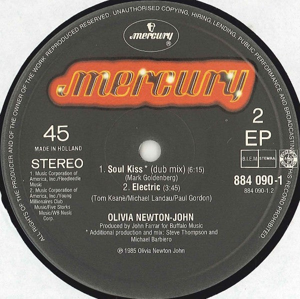 Olivia Newton-John -Soul Kiss (Extended Remix Version)