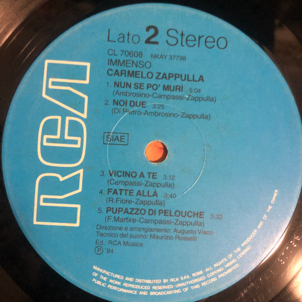 Carmelo Zappulla -Immenso