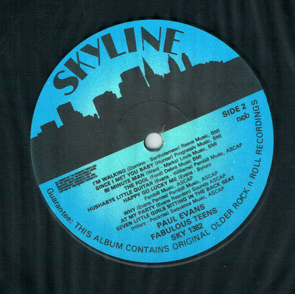 Paul Evans -Paul Evans Sings The Fabulous Teens