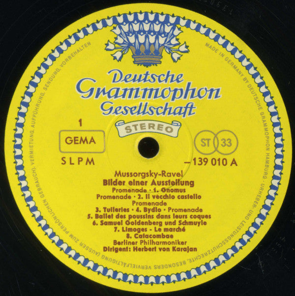 Ravel* / Mussorgsky* - Berliner Philharmoniker, Herbert von Karajan -Bolero / Tableaux D'une Exposition = Bilder Einer Ausstellung = Pictures At An Exhibition