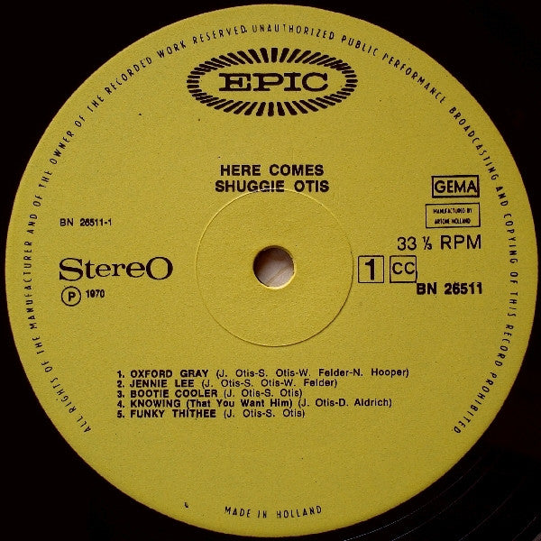 Shuggie Otis -Here Comes Shuggie Otis