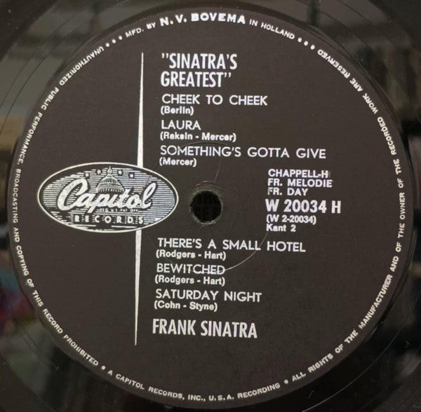 Frank Sinatra -Frank Sinatra's Greatest