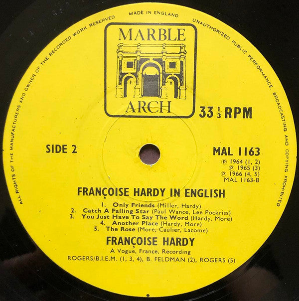 Françoise Hardy -In English