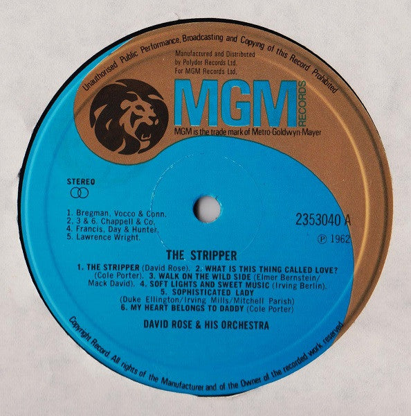 David Rose And His Orchestra* -The Stripper