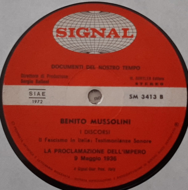 Benito Mussolini -Il Fascismo In Italia: I Discorsi