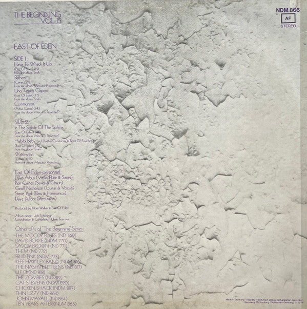 East Of Eden (2) -The Beginning - Vol. 15