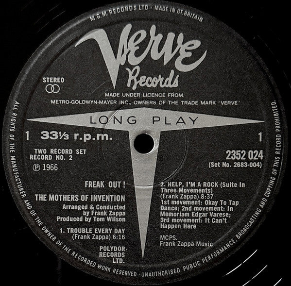 The Mothers Of Invention* -Freak Out!