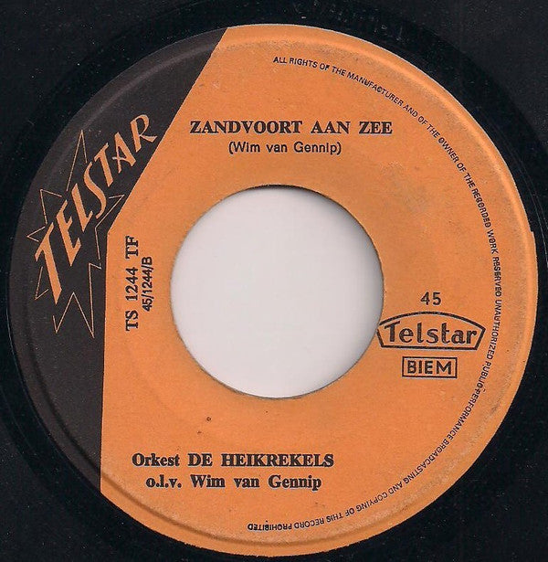 De Heikrekels -Waarom Heb Jij Me Laten Staan ? / Zandvoort Aan Zee