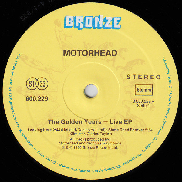 Motörhead - The Golden Years - Live EP