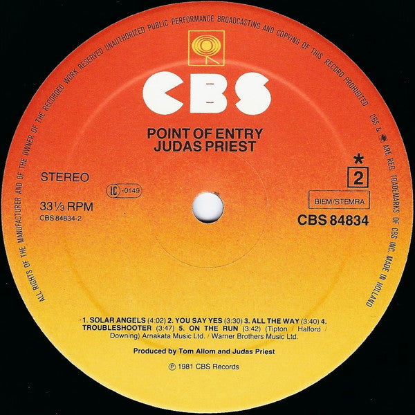 Judas Priest -Point Of Entry