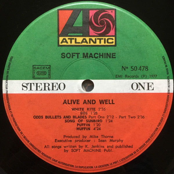 Soft Machine -Alive And Well Recorded In Paris