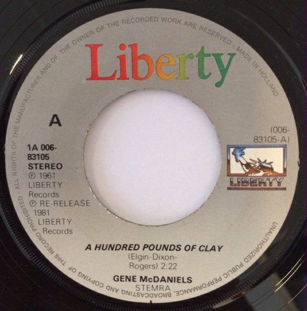 Gene McDaniels* -A Hundred Pounds Of Clay / Tower Of Strength