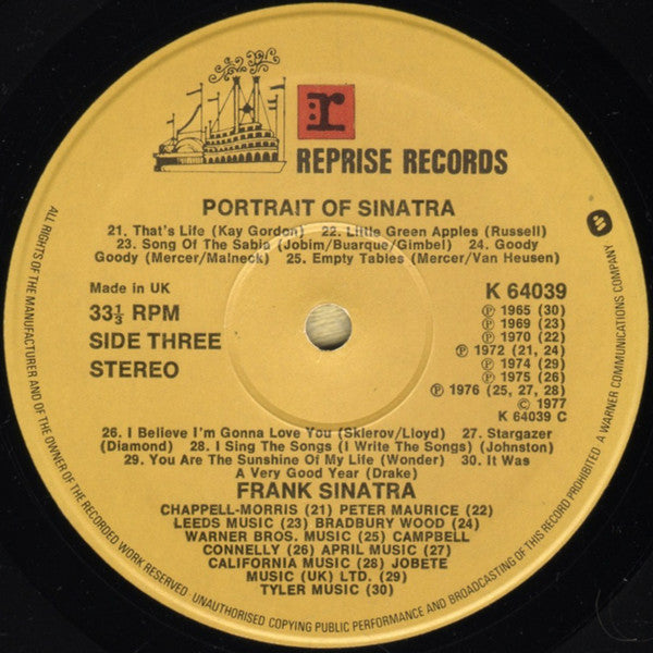 Frank Sinatra -Portrait Of Sinatra: Forty Songs From The Life Of A Man