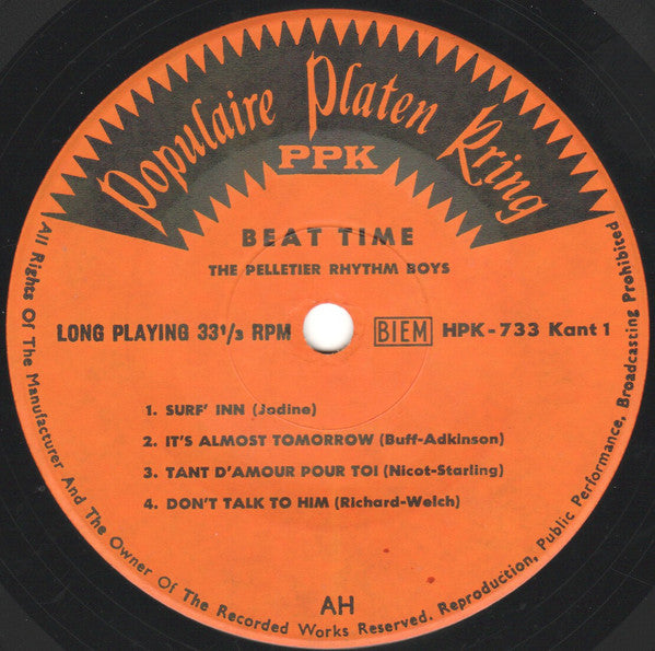 The Pelletier Rhythm Boys -Beat Time!