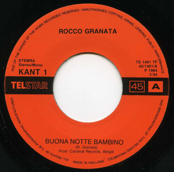 Rocco Granata -Buona Notte Bambino / Irena