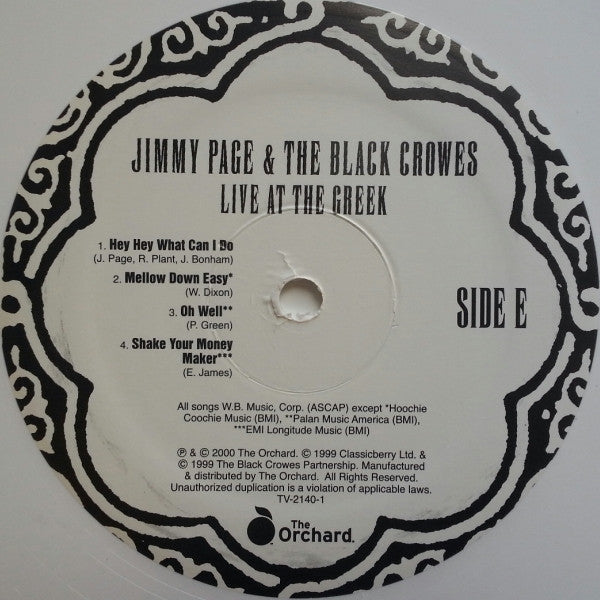 Jimmy Page & The Black Crowes -Live At The Greek